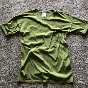 Oversized T Shirt Dress-Olive Green-With Tags