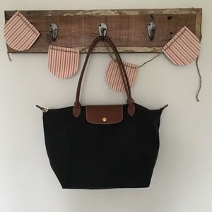 Longchamp Large Le Pliage Black Tote