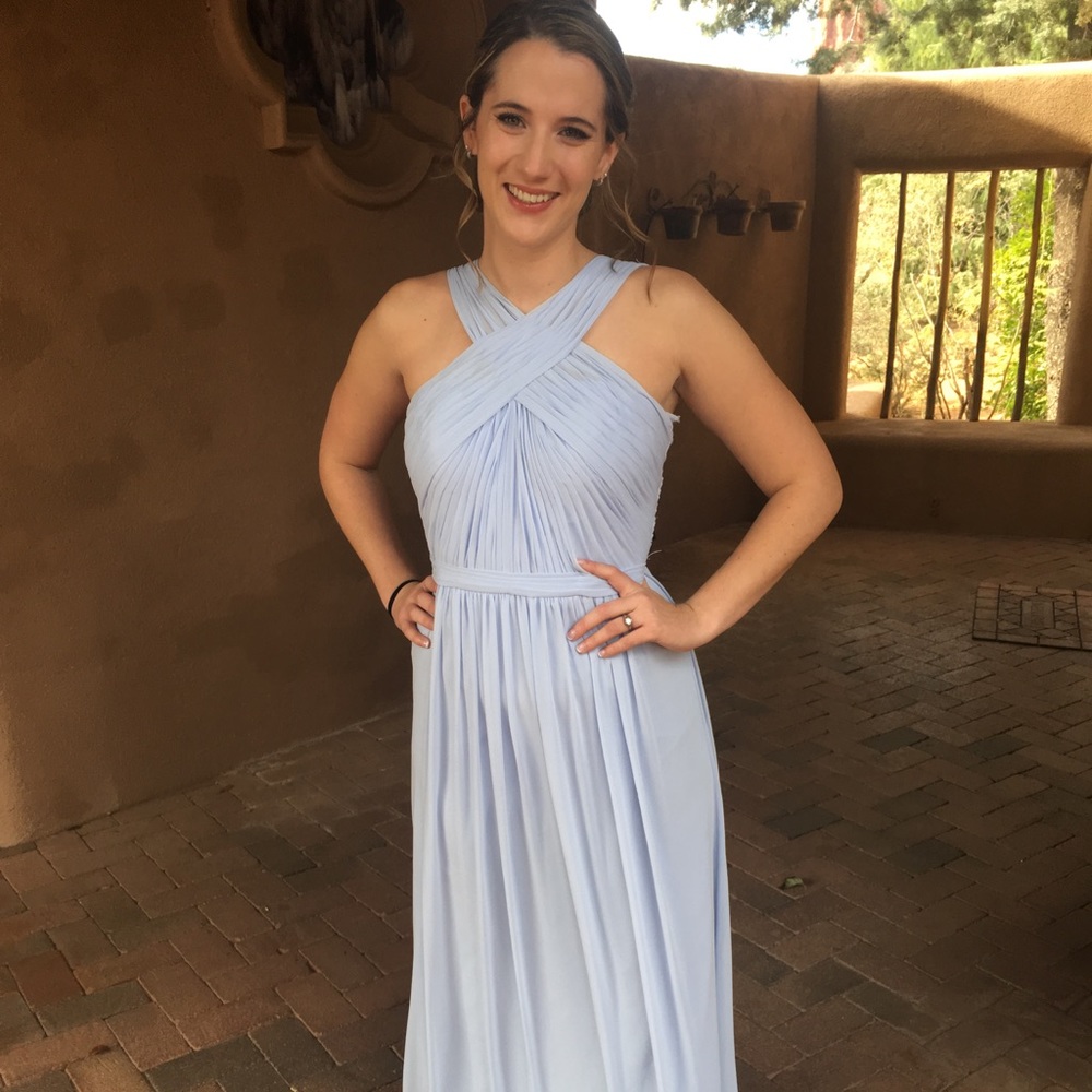 Waters Harbor Blue bridesmaids dress size 4