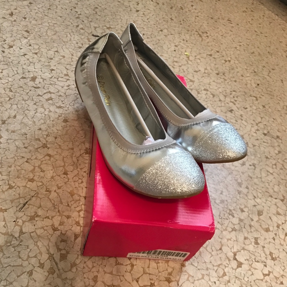 Silver Sparkly Dream Pairs Flats