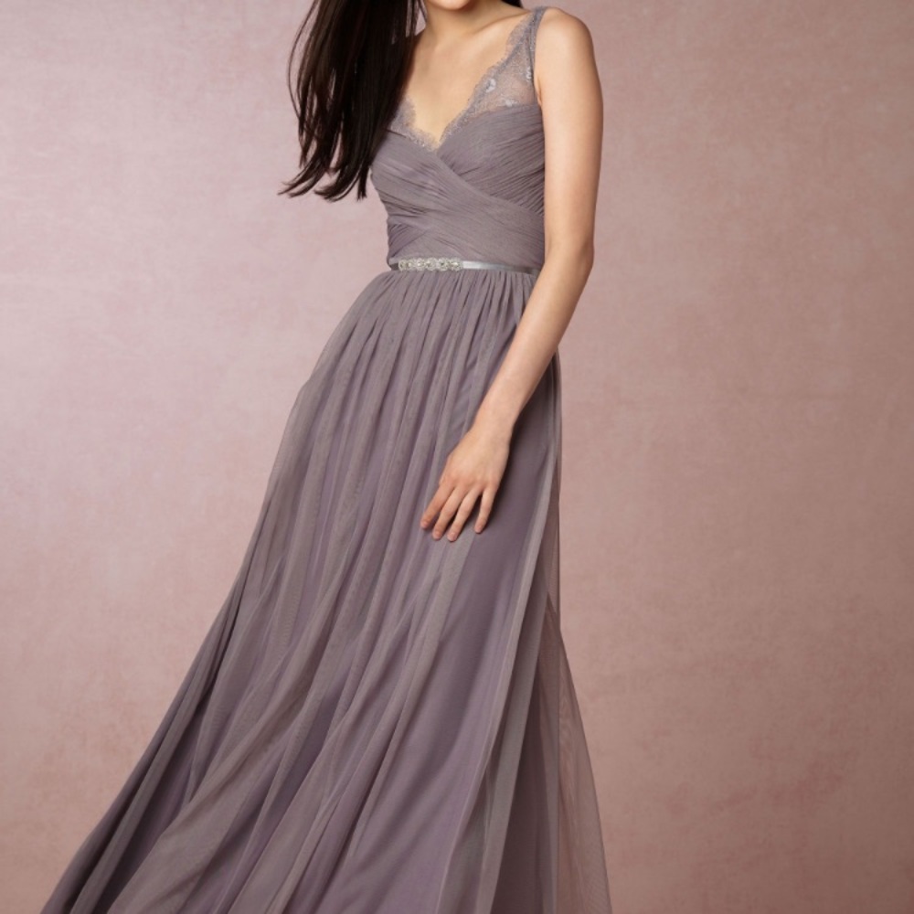 BHLDN Dusty Plum Fleur Bridesmaid dress