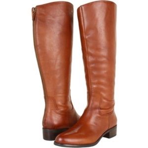 Franco Sarto brown leather riding boots size 8