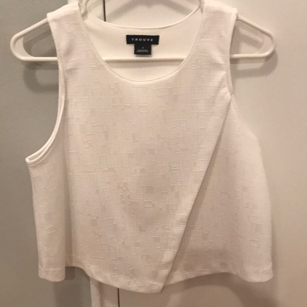 Trouve size small white crossover tank