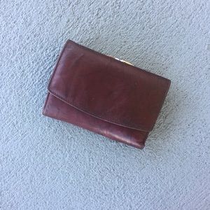 Burgundy Leather Genuine  Wallet