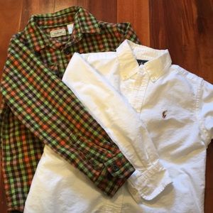 Ralph Lauren boys shirt & LL bean shirt Size 5