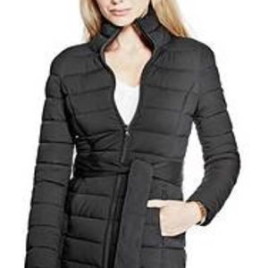 Black Guess Puffer Coat