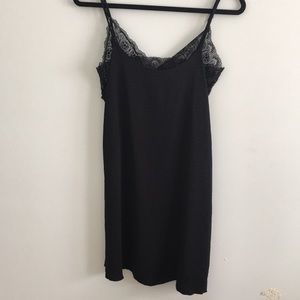 Kendall & Kylie Black Slip Dress