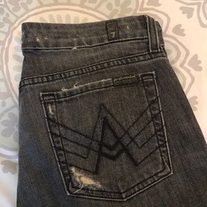 7 for all mankind flare jeans size 28