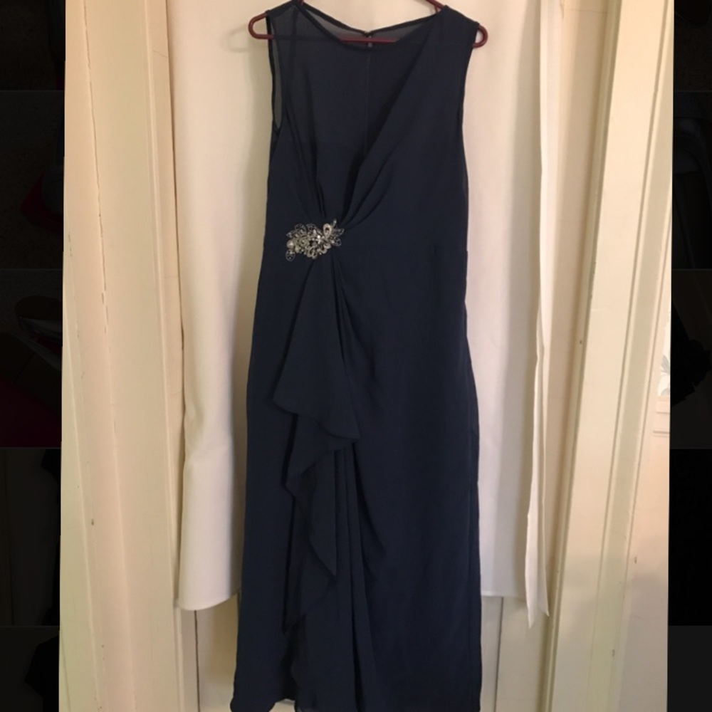 Navy Blue Gown Dress