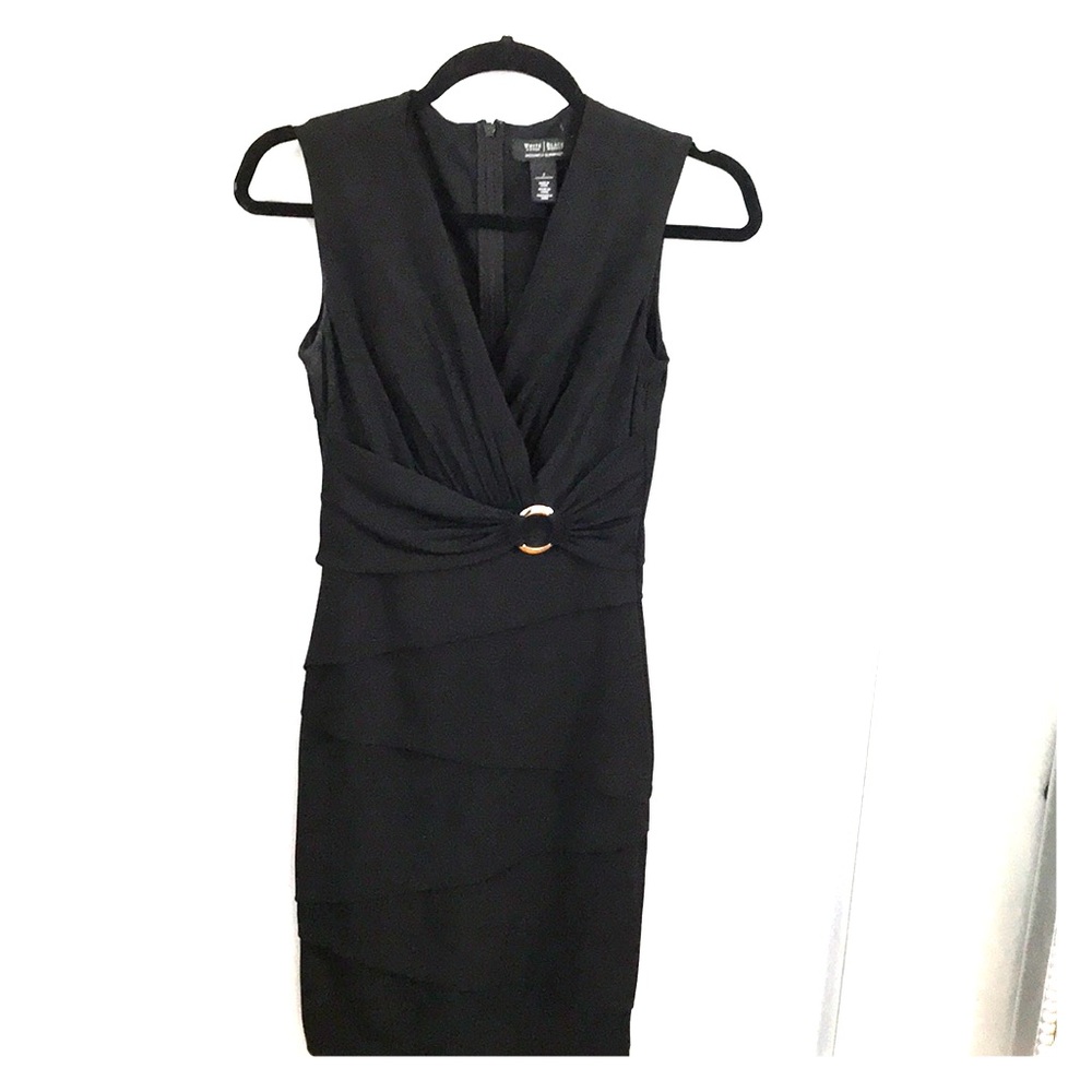 White House black-market  black dress size 2