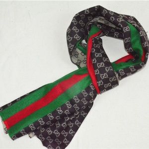 Black Gucci Cashmere Scarves