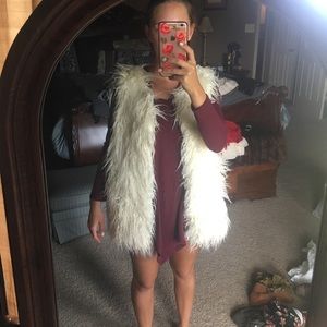 Faux fur vest