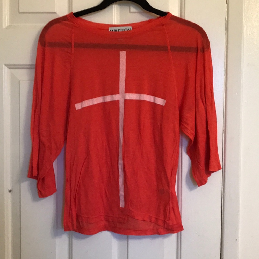 Red XS WILDFOX 🇩🇰 long sleeved tee— like new!