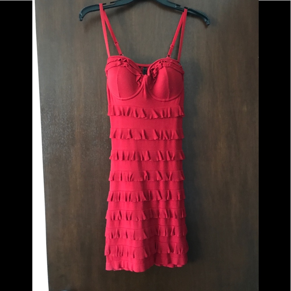 GUESS Red Sweater Dress