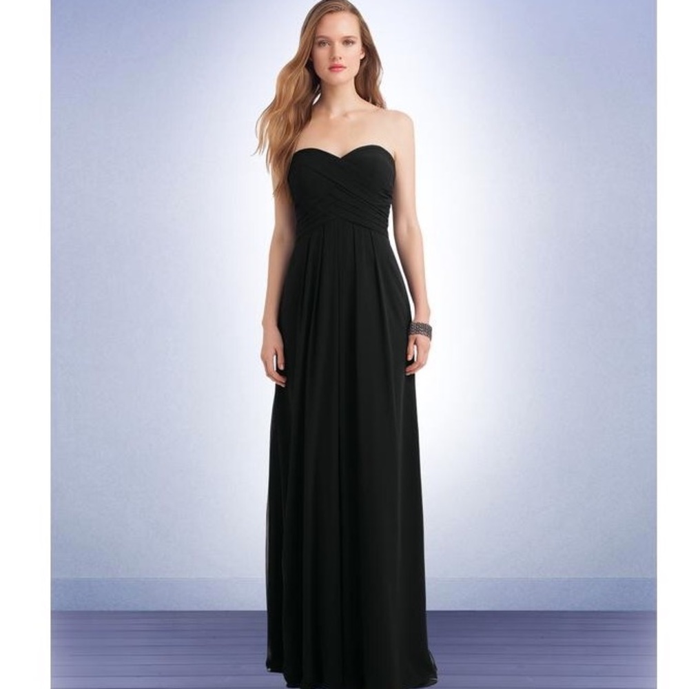 Bill Levkoff black bridesmaid dress