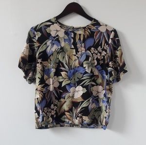 Tropical Print Top by Sag Harbor.
