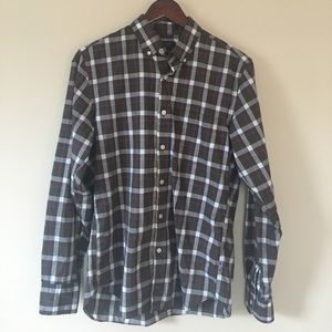 J Crew Plaid Button-Down Small