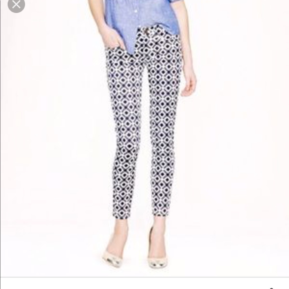 J crew Aztec print jeans