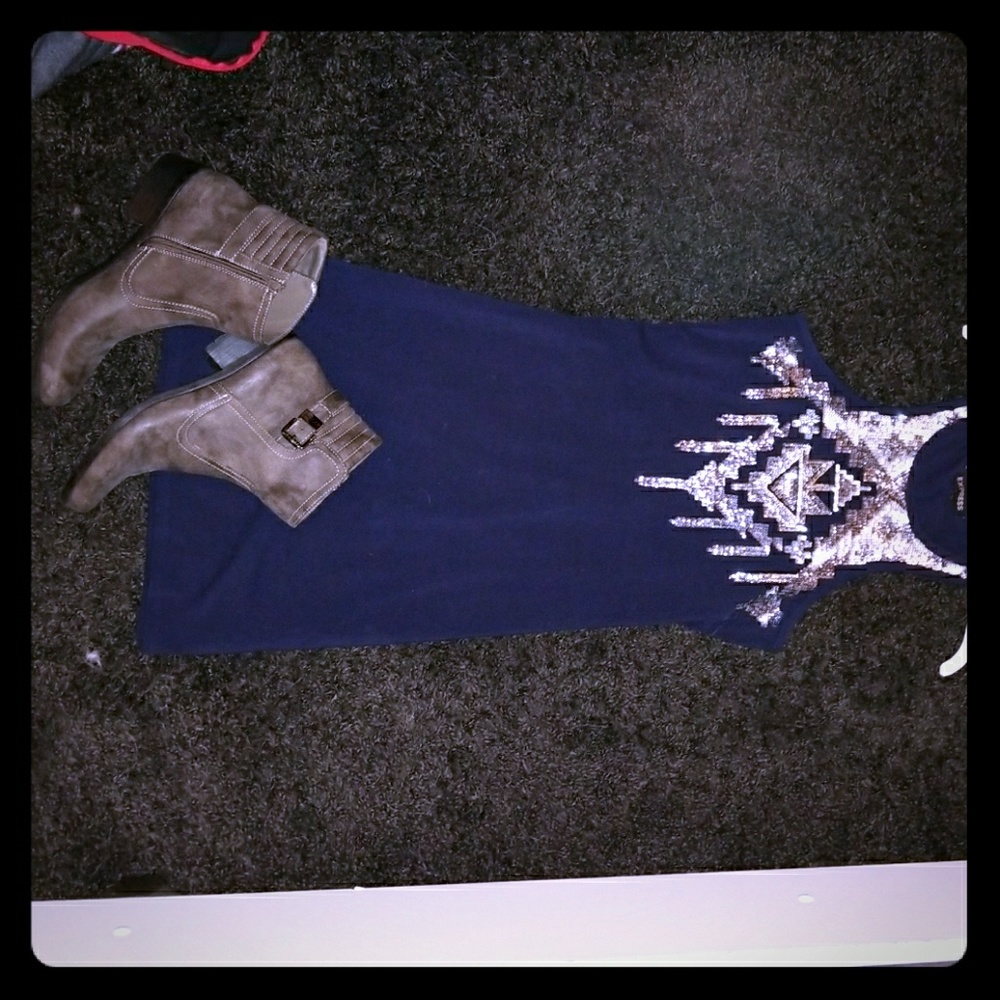 Express sequined holiday dress fitted