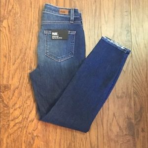 Paige Hoxton High Waist Crop Skinny Jeans