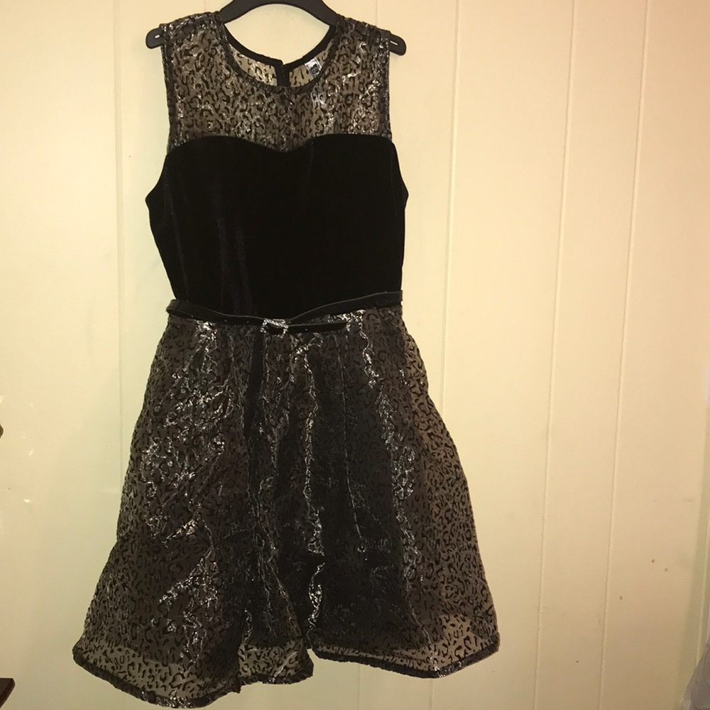 Velvety animal print dress🌸