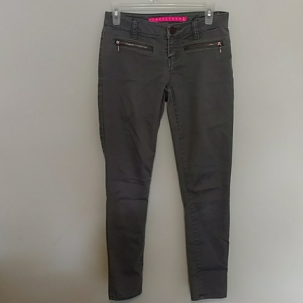 Tinseltown Denim Couture grey skinny pants