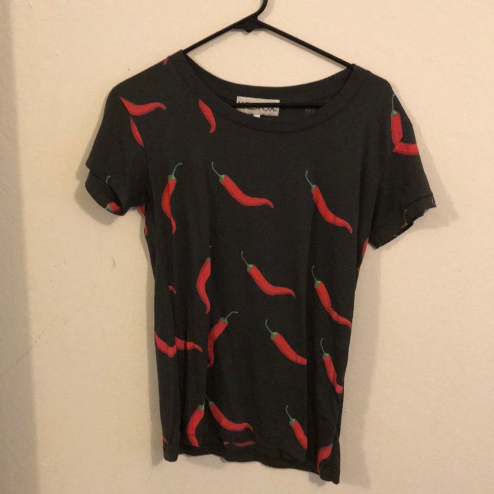 Wildfox Hot Pepper tee, XS, perfect NWOT condition