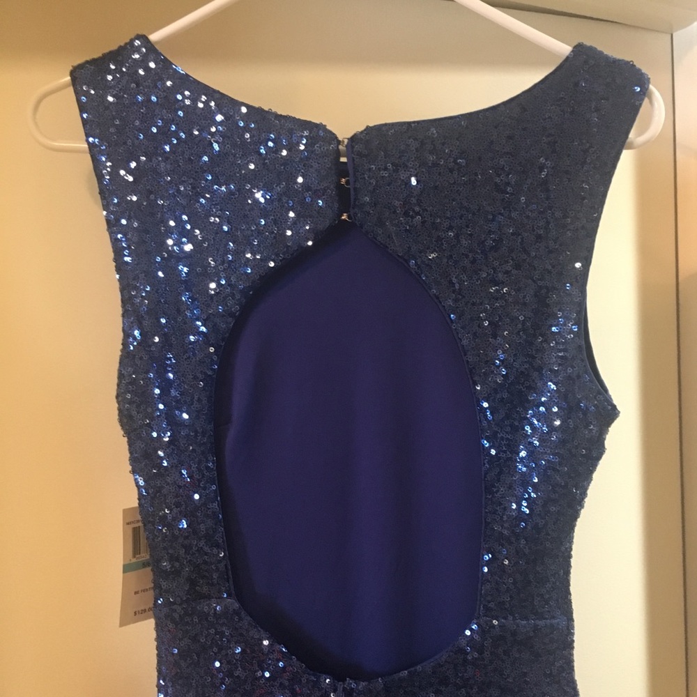 Sold***Gorgeous sparkly fitted blue dress!