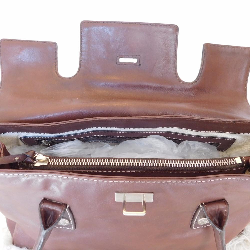 SOLD-MICHAEL KORS SOFT LEATHER SATCHEL HANDBAG - Picture 7 of 8