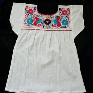 Never worn handstitched blouse from Mexico