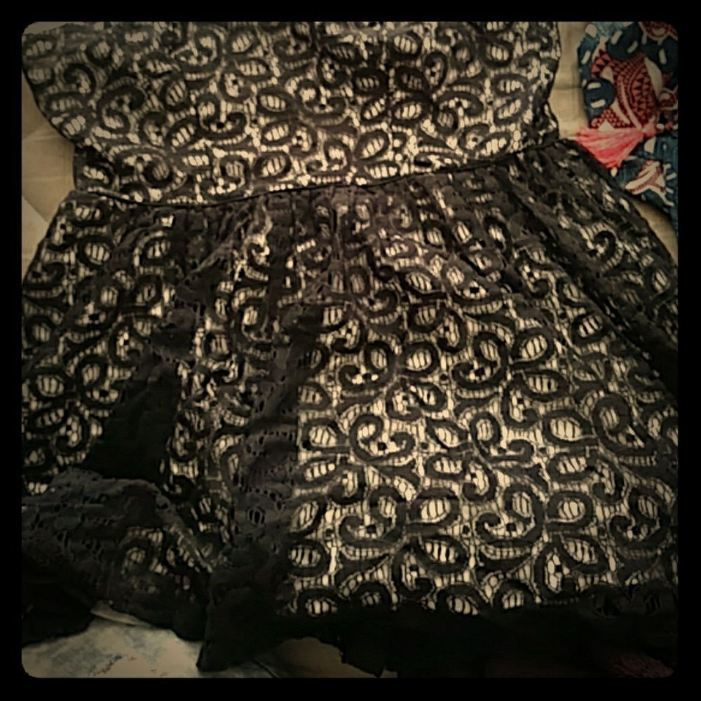 Little black lace dress