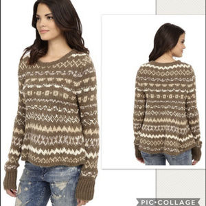 Free people Through The Storm Sweater NWT