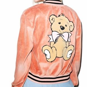 Wildfox Teddy Baseball Jacket