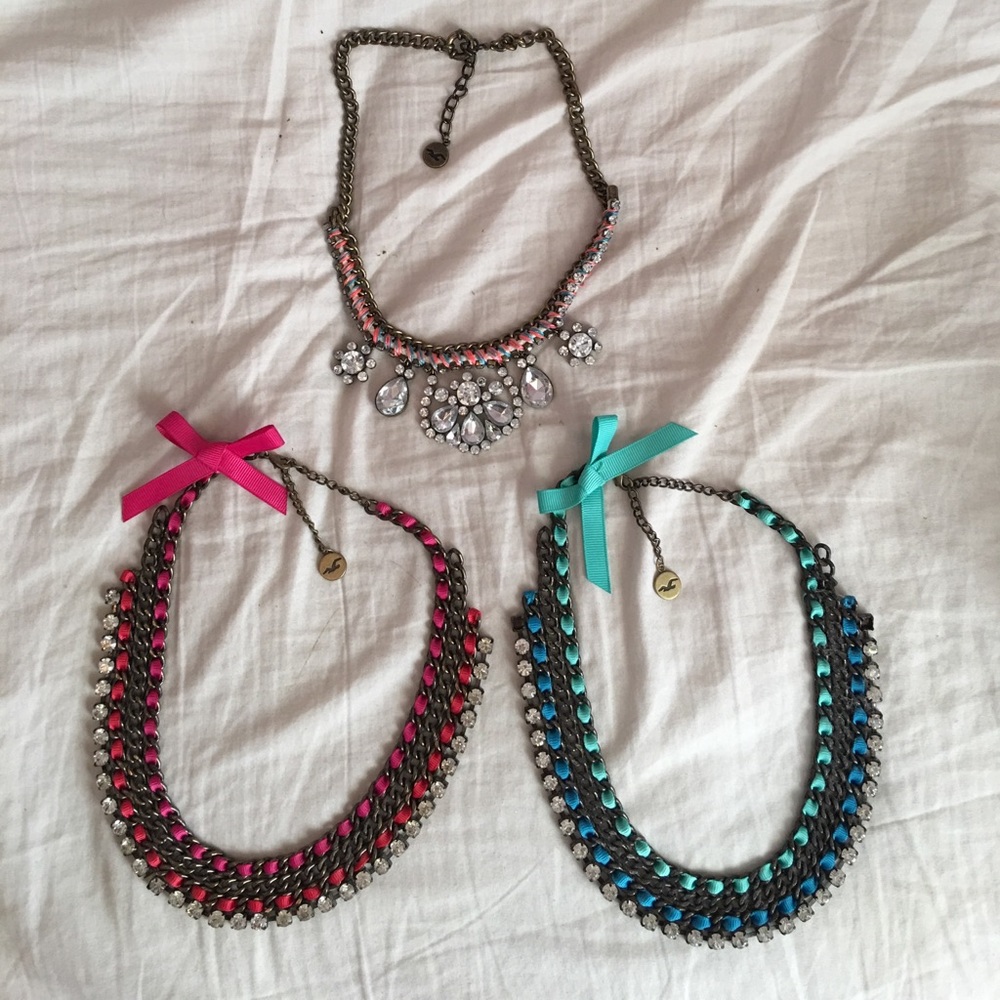 Hollister statement necklaces.