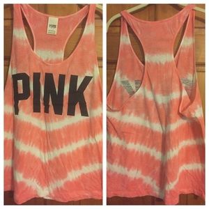 PINK Victoria's Secret tie dye logo tank