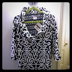 Gretchen Scott ruffleneck dress.