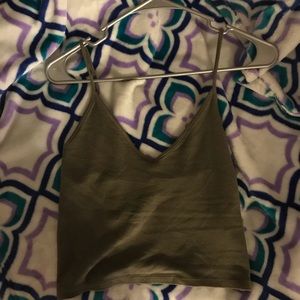 Olive Brandy Melville Crop Top
