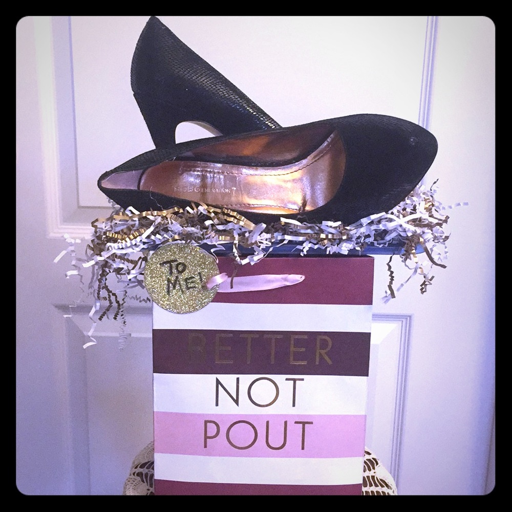 BCBG Black Platform High Heels