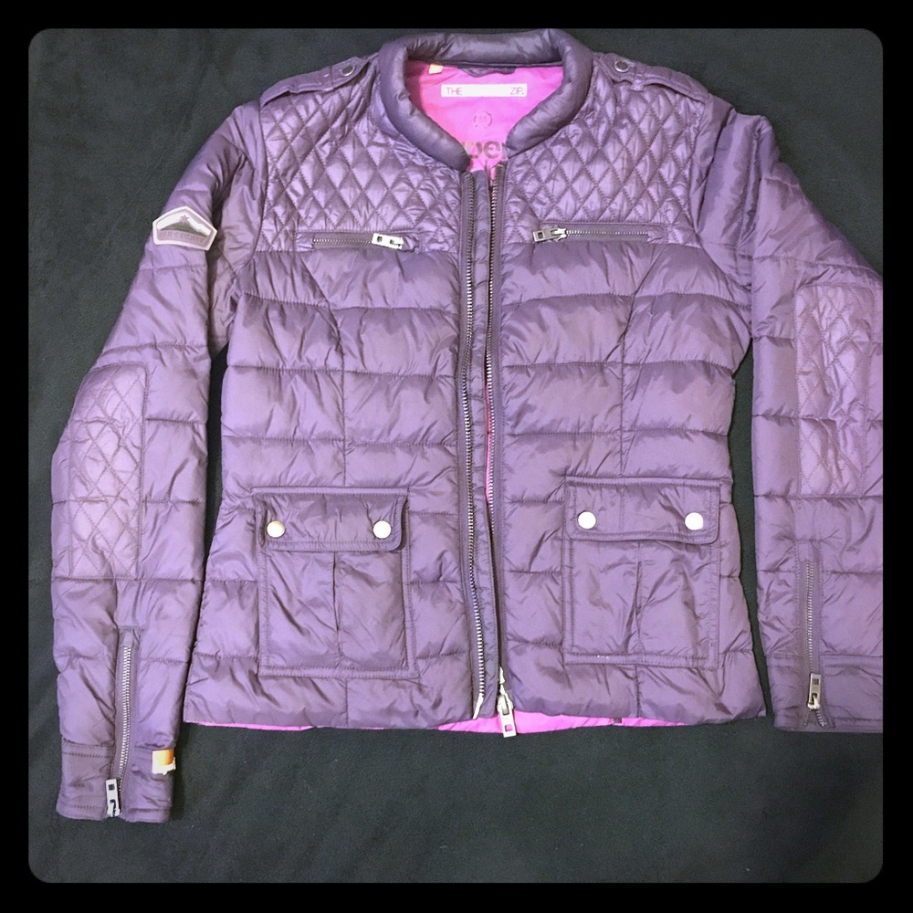 Superdy McQueen Quilted Jacket in Womens Medium