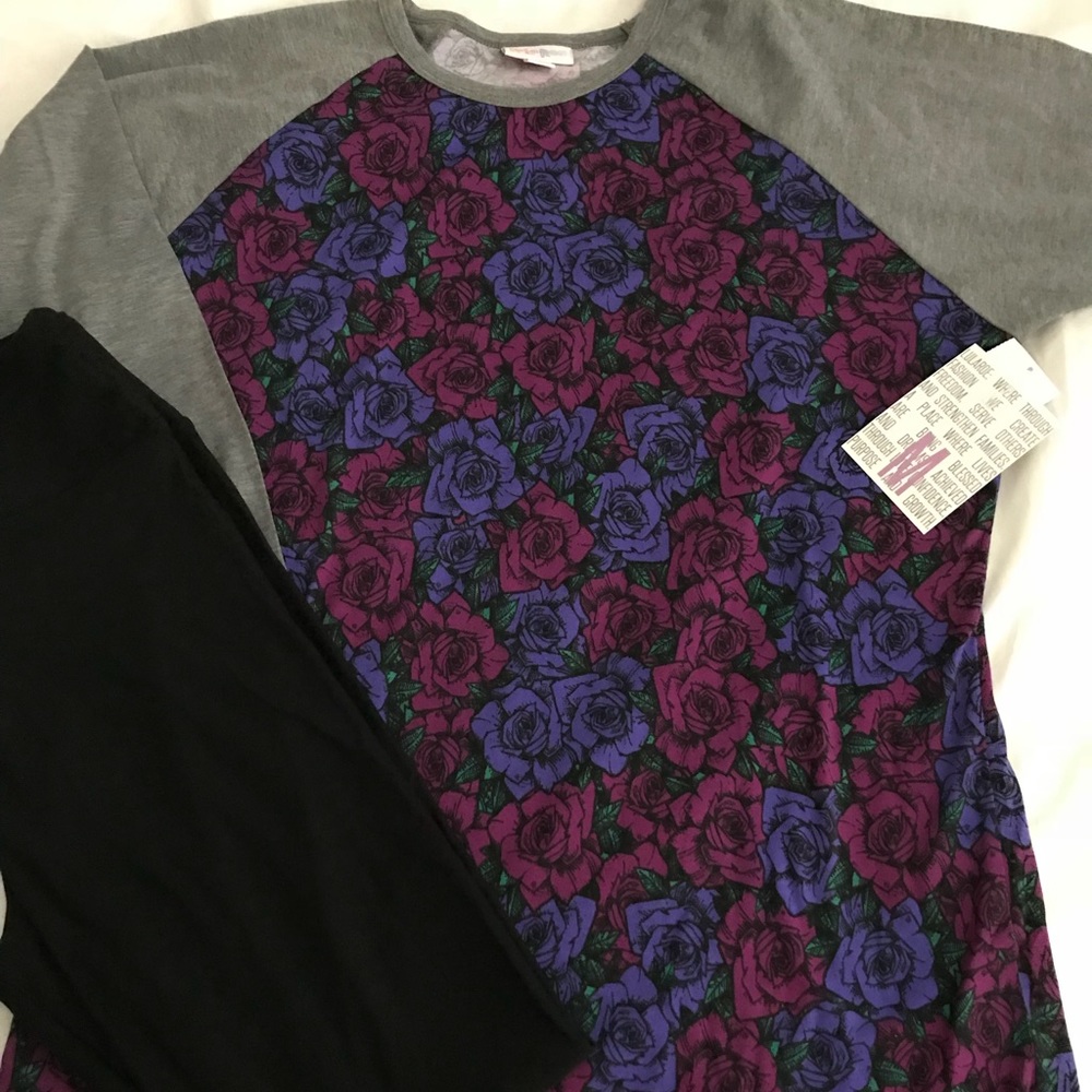 Lularoe Solid Black OS Leggings outfit