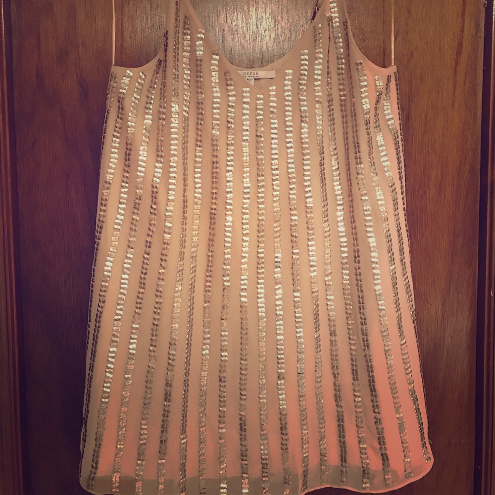 Guess Sparkle slip dress size Large