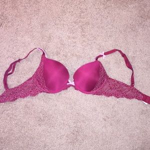 NEVER WORN Red Victoria's Secret Push Up Bra