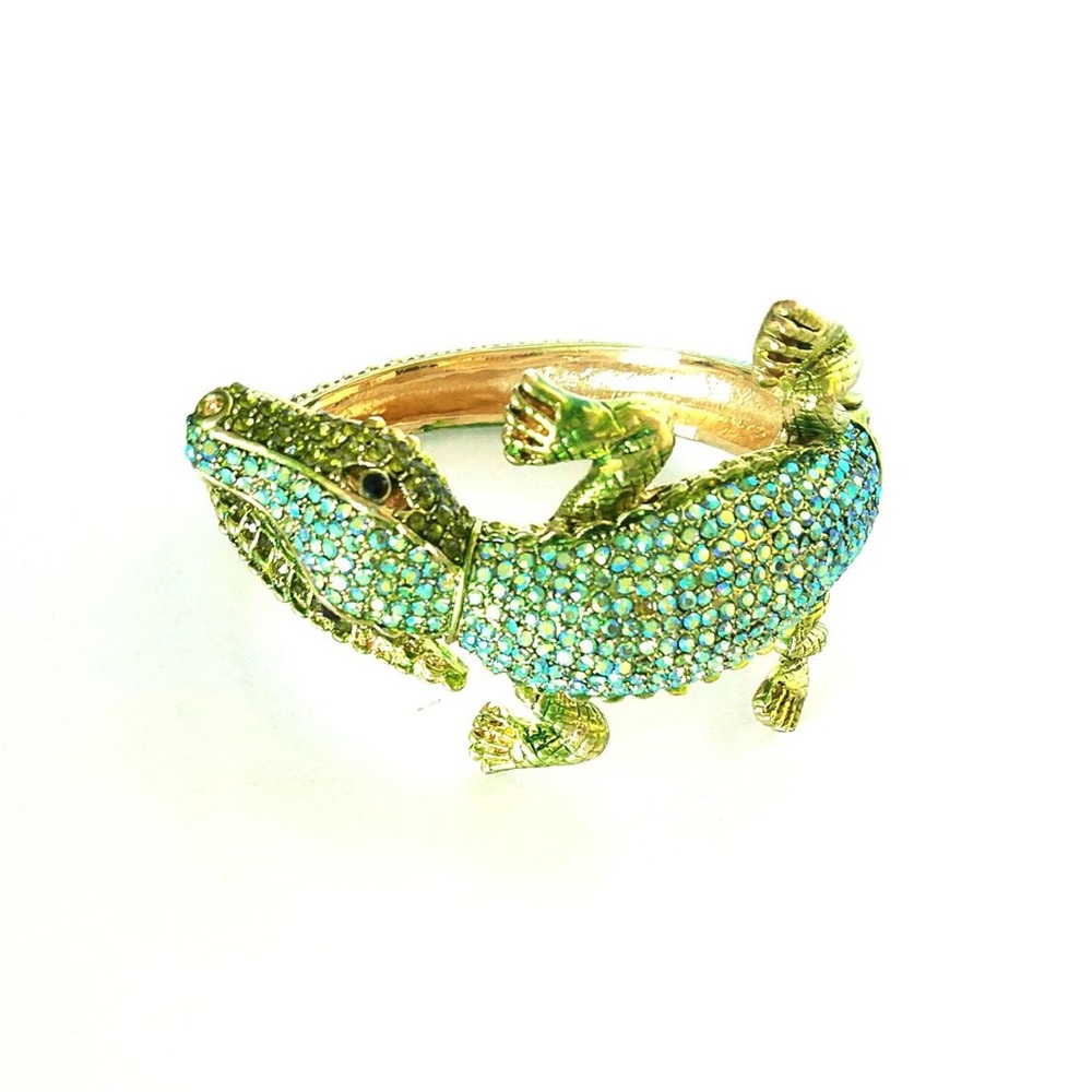 Embellished gator bracelet
