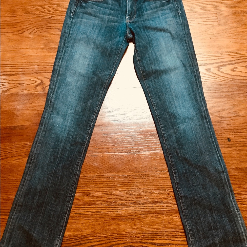 7 For all mankind str leg jeans w/crystal pockets - Picture 8 of 8