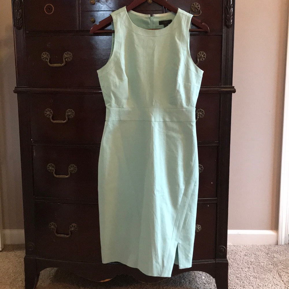 Pale green J. Crew dress