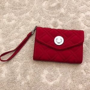 Red Vera Bradley Wristlet