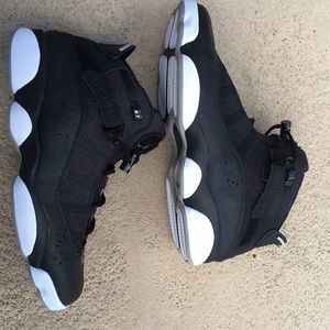 Jordan 6 rings black and white air’s