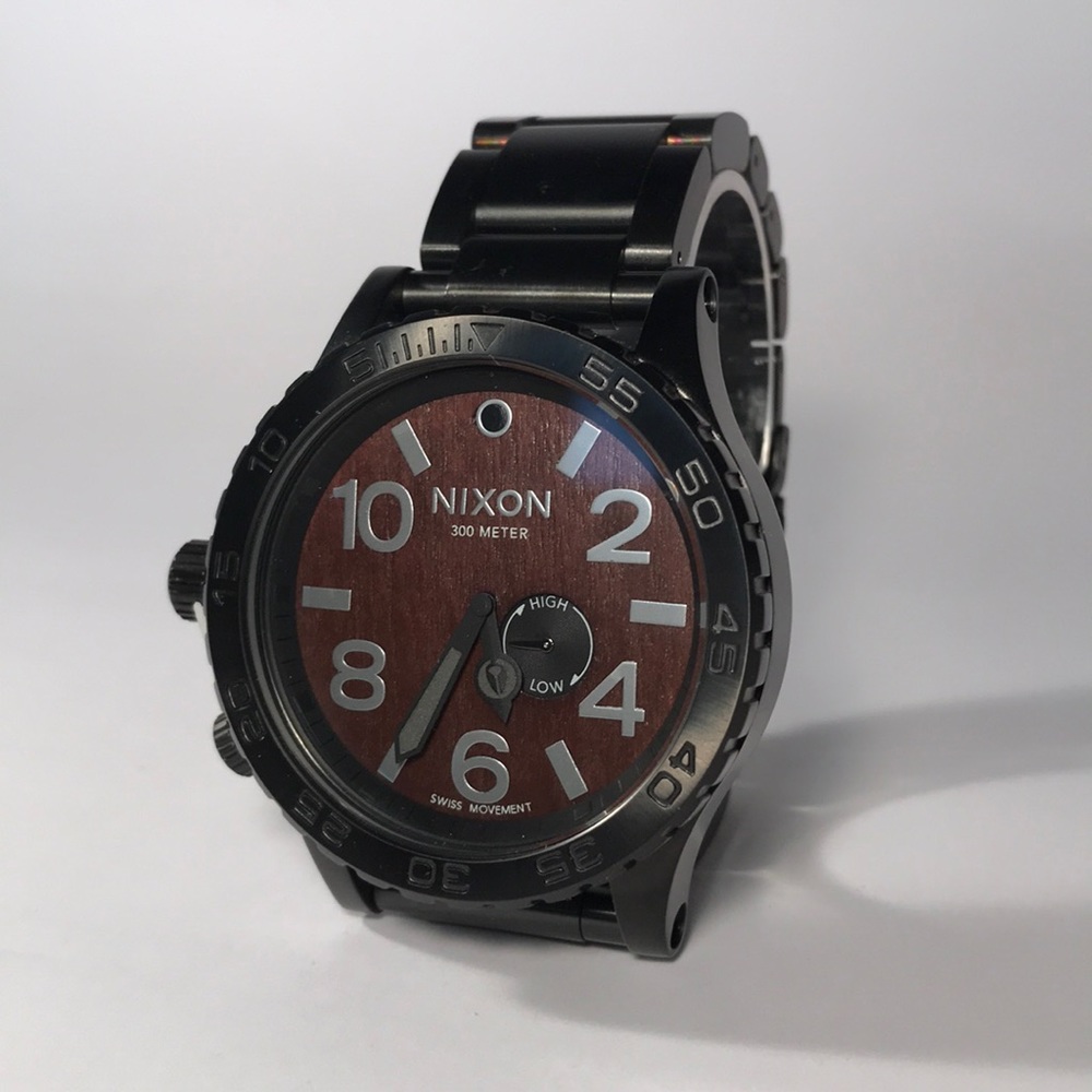 Nixon 51-30 Tide watch Dark Wood/Black