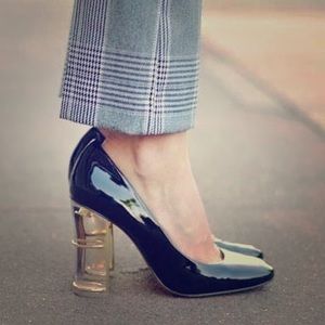 Zara Patent Leather Court Shoe