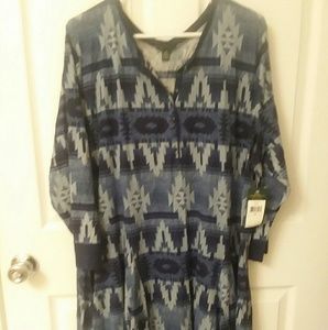 Ralph Lauren western look cotton dress knee length